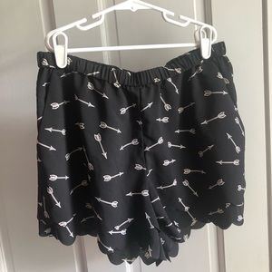 NWOT Anthropologie Scalloped Shorts